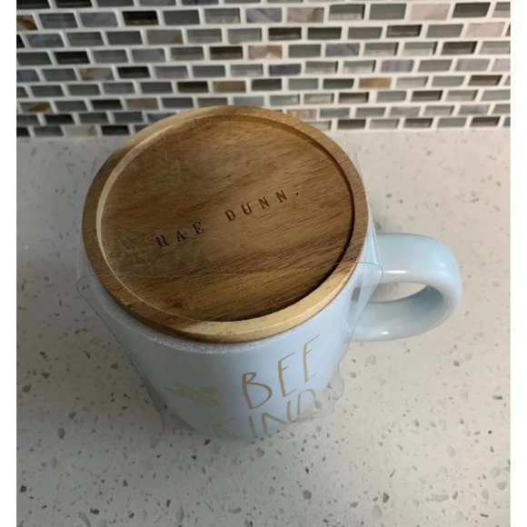 New Rae Dunn blue Bee Kind Mug - Picture 2 of 4